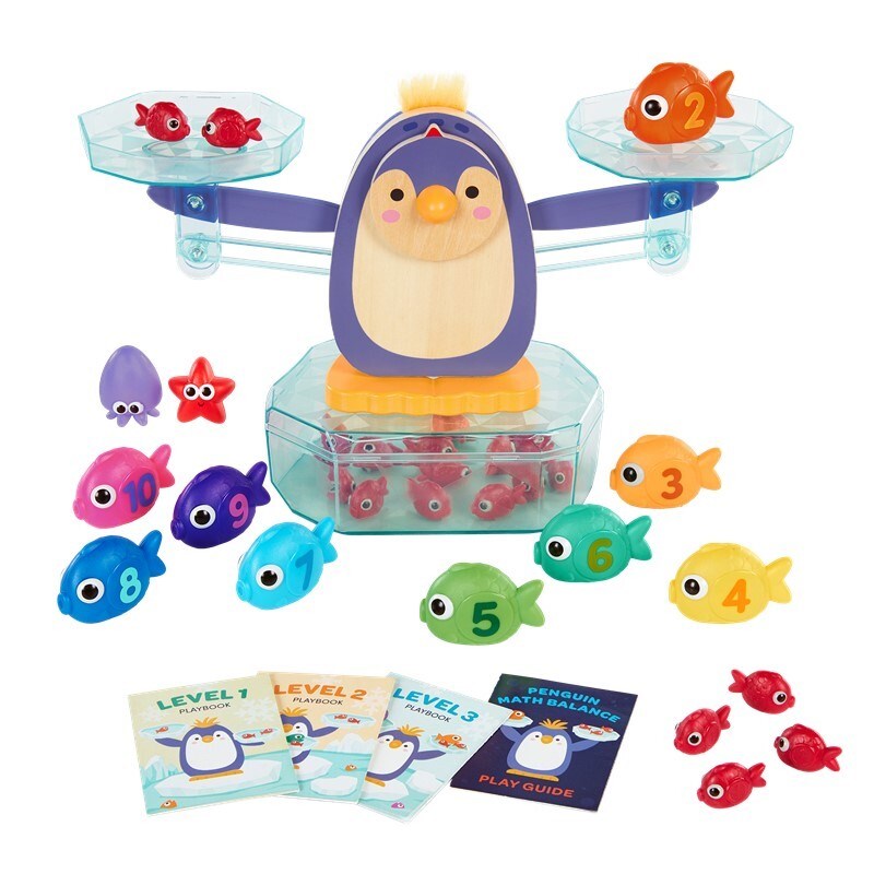 Balanza matemática pingüino Math scale – Juego educativo de matemáticas - Librería Educania