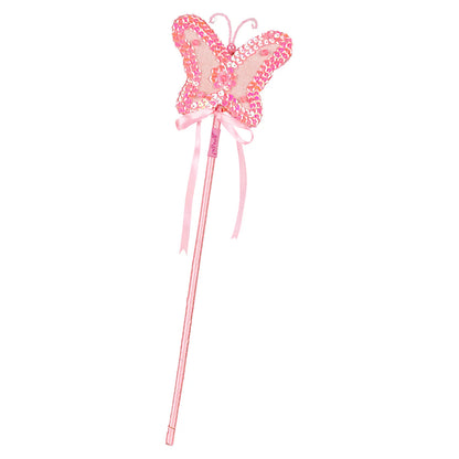 Varita Lucine rosa claro – Varita infantil de fantasía