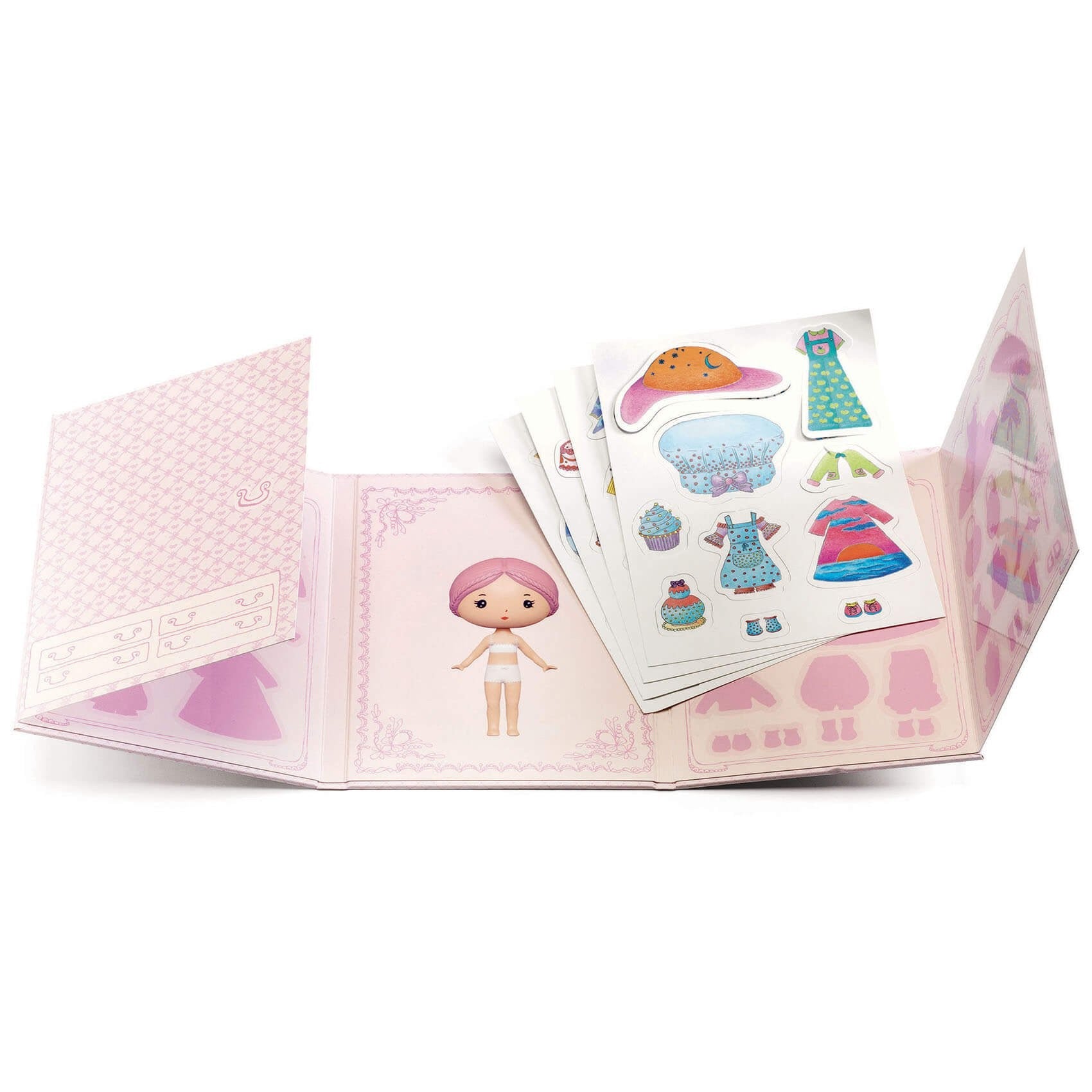 Tinyly Miss Lilipink – Pegatinas reutilizables - Librería Educania