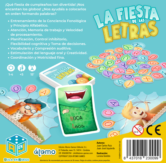 La fiesta de las letras – Juego educativo de letras - Librería Educania