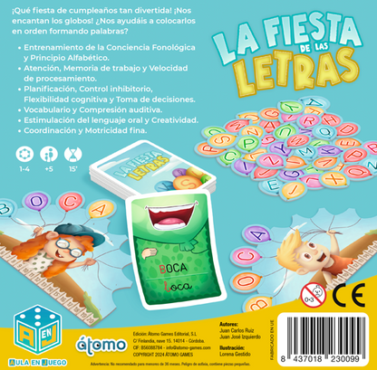 La fiesta de las letras – Juego educativo de letras - Librería Educania