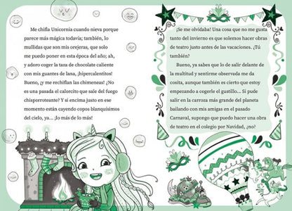 Unicornia 14 - Luces, nieve... ¡y acción! - Librería Educania