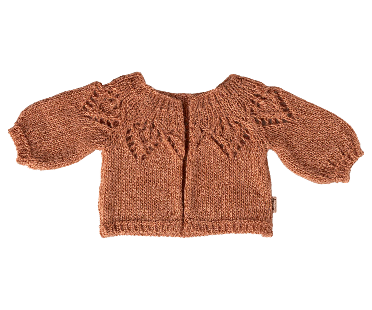 Cárdigan de punto Talla 4 . Rosa vintage – Ropa conejo Maileg - Librería Educania