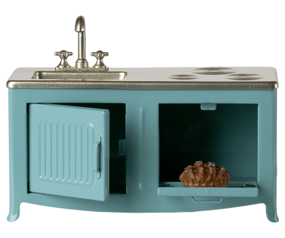 Cocina ratón . Azul  – Accesorio hogar Maileg - Librería Educania