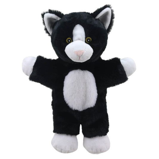 Marioneta gato Blanco y negro walking