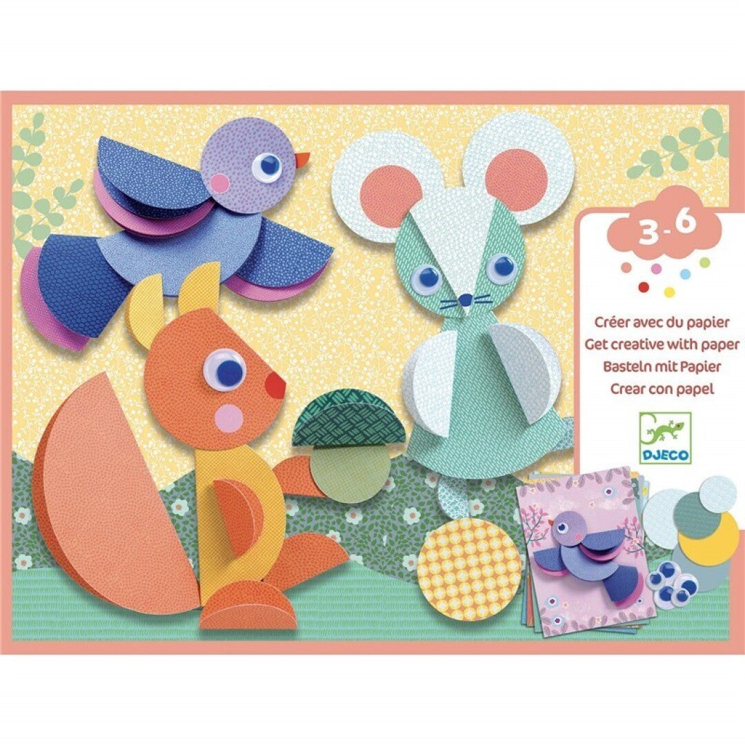 Crear con papel . Círculos y círculos – Kit creativo infantil - Librería Educania