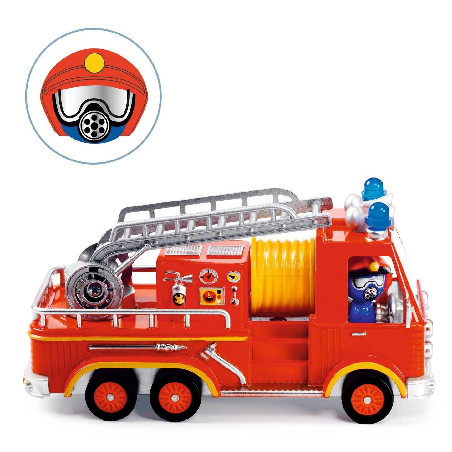Crazy Motors . Captain Fire – Coche de carreras coleccionable - Librería Educania
