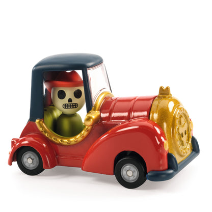 Crazy Motors . Red Skull   – Coche de carreras coleccionable - Librería Educania