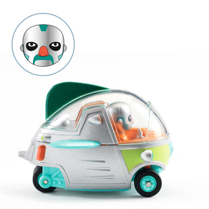 Crazy Motors . Visitor X – Coche de carreras coleccionable - Librería Educania