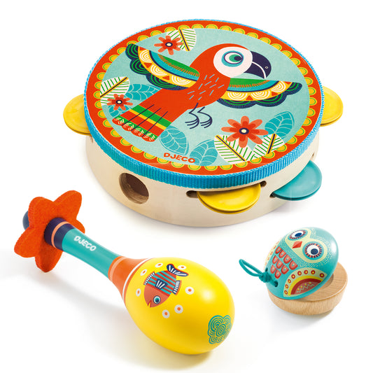 Set de 3 instrumentos Animambo