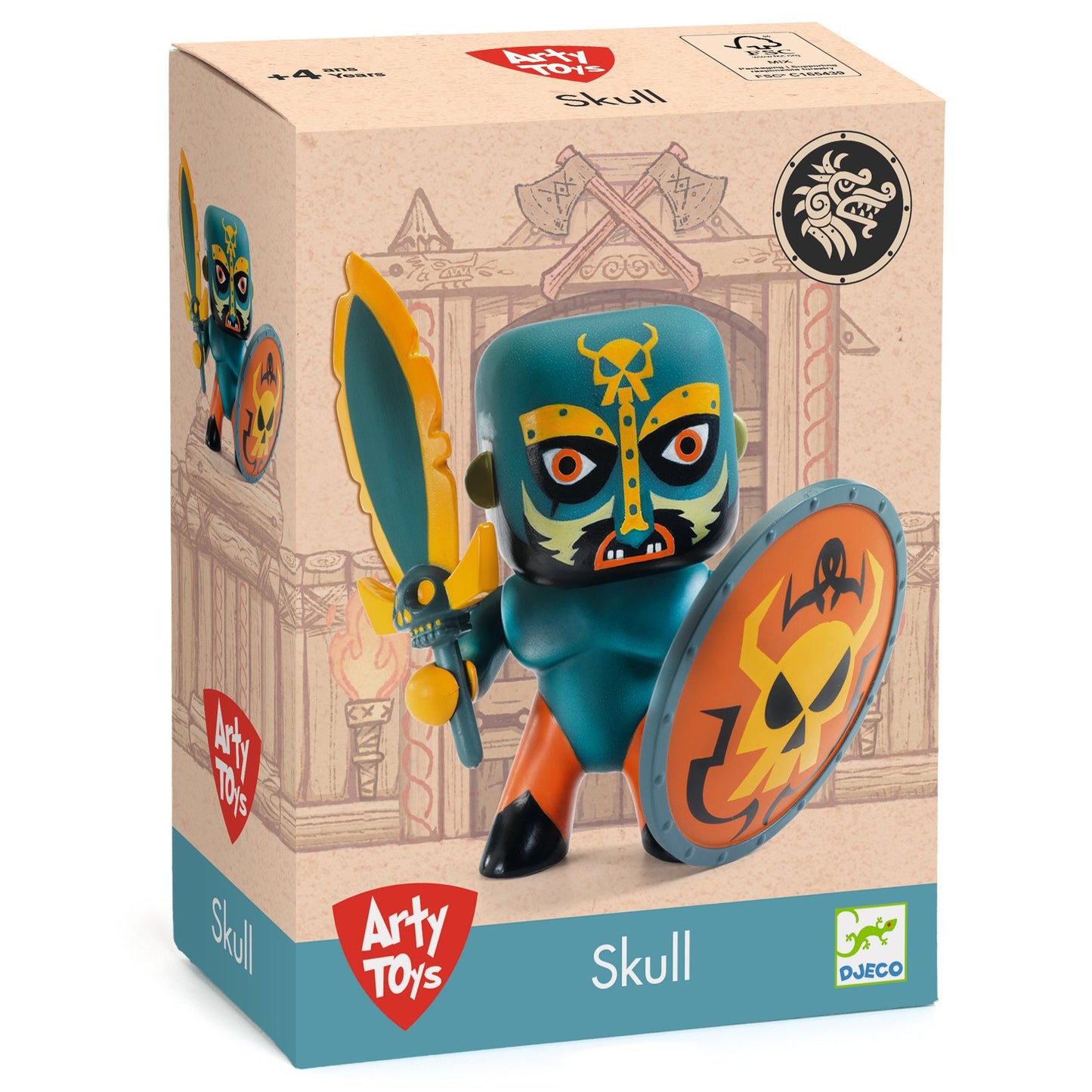 Arty toys Skull Knight – Figura articulada de guerrero coleccionable - Librería Educania