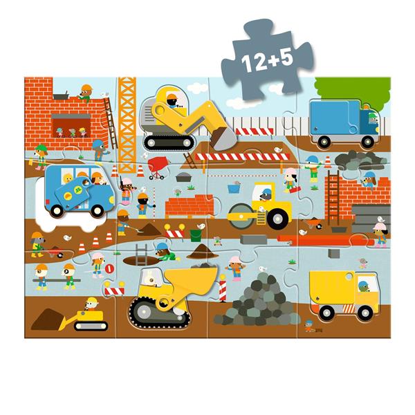 Puzzle gigante - Sitio de construcción