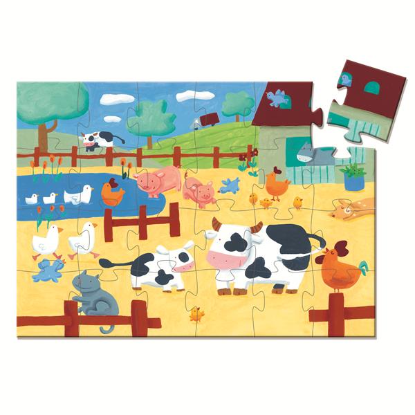 Puzzle silueta - Las vacas en la granja - Librería Educania