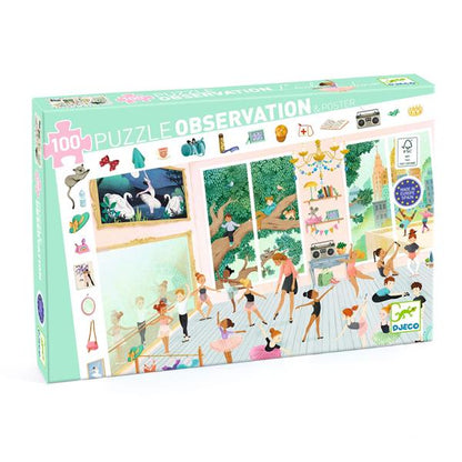 Puzzle observación . La escuela de baile – Puzzle infantil de observación - Librería Educania