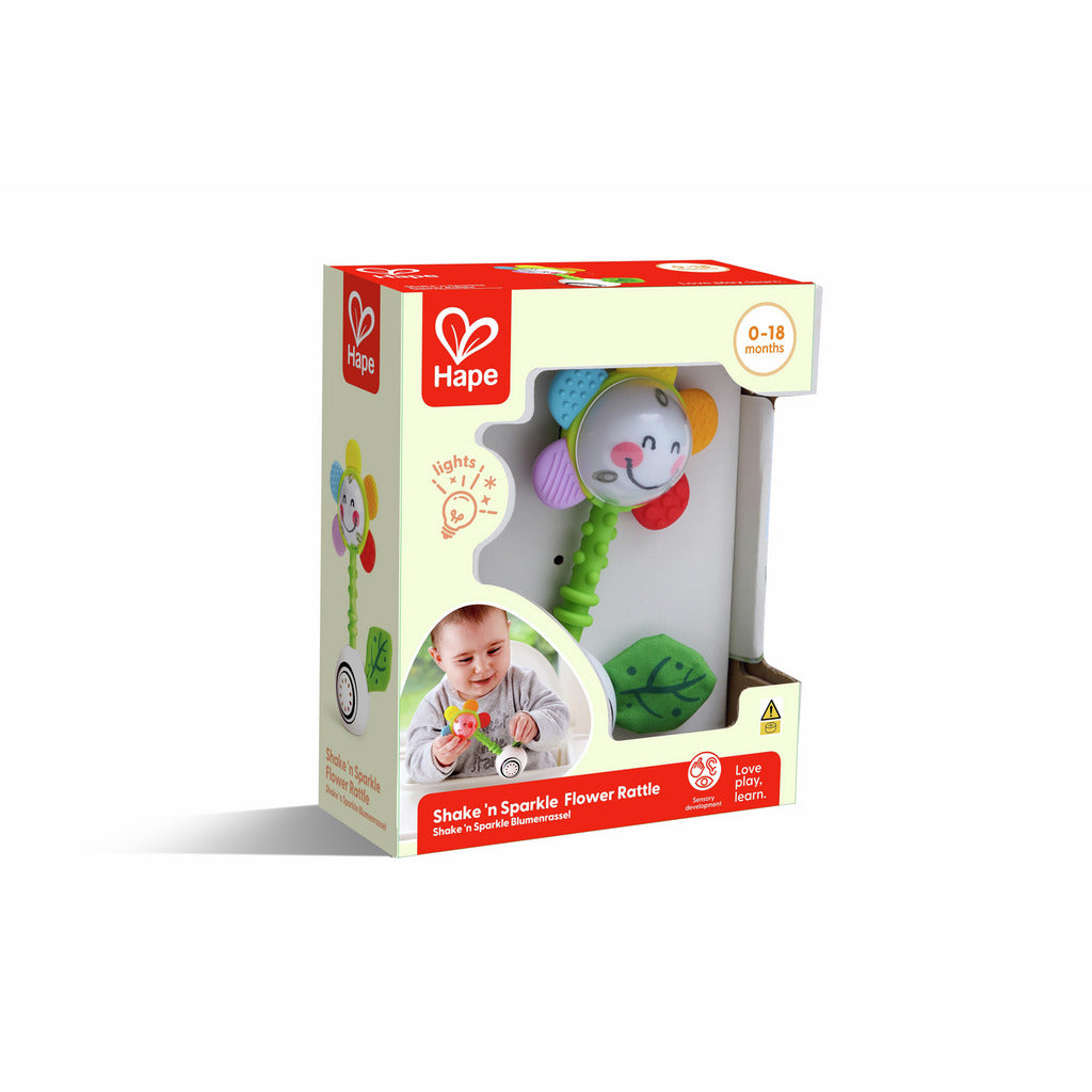 Sonajero flor agita y brilla – Sonajero luminoso para bebé - Librería Educania