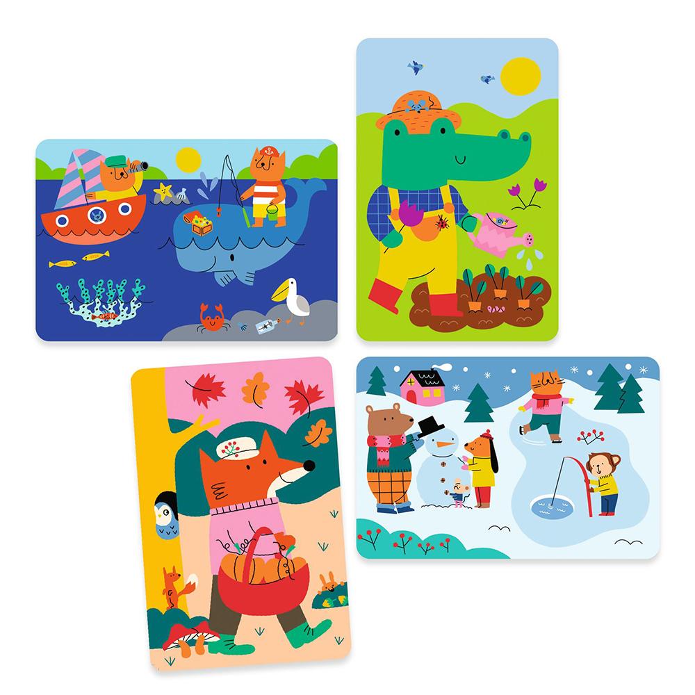 Dibujos para colorear mágicos . 4 temporadas – Pinta con agua - Librería Educania