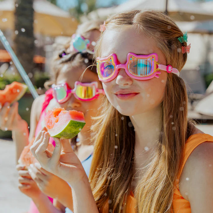 Gafas de natación Plush Paw Pink – Gafas infantiles para el agua - Librería Educania