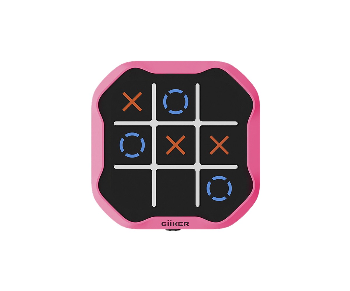 Tic Tac Toe Bolt Giiker . Rosa – Juego electrónico de tres en raya