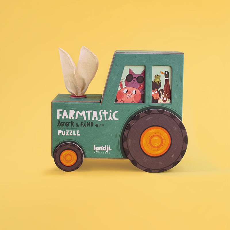 Puzzle Farmtastic – Puzzle de granja con juego de observación - Librería Educania