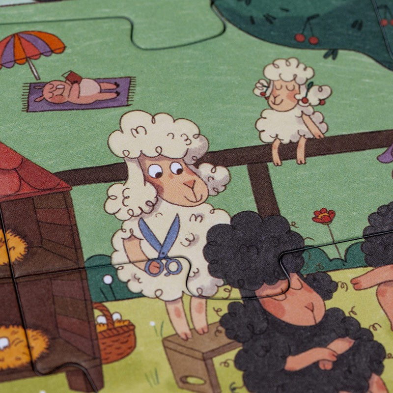 Puzzle Farmtastic – Puzzle de granja con juego de observación - Librería Educania