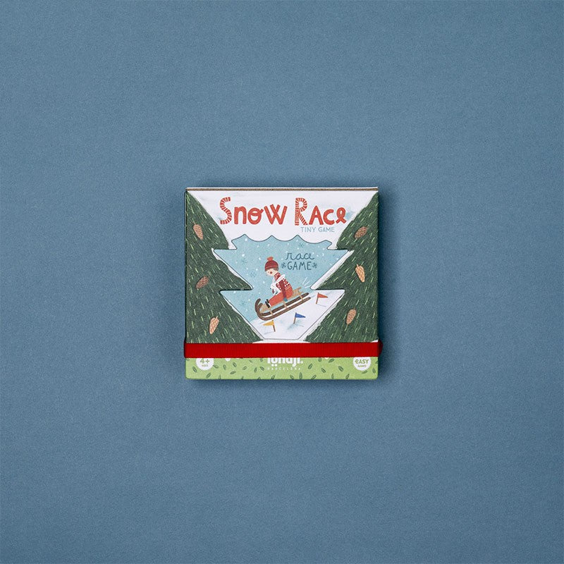 Snow race . Tiny game – Juego de carreras infantil con dado y tablero - Librería Educania