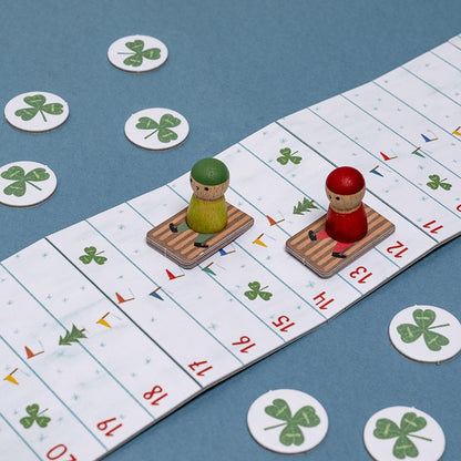Snow race . Tiny game – Juego de carreras infantil con dado y tablero - Librería Educania
