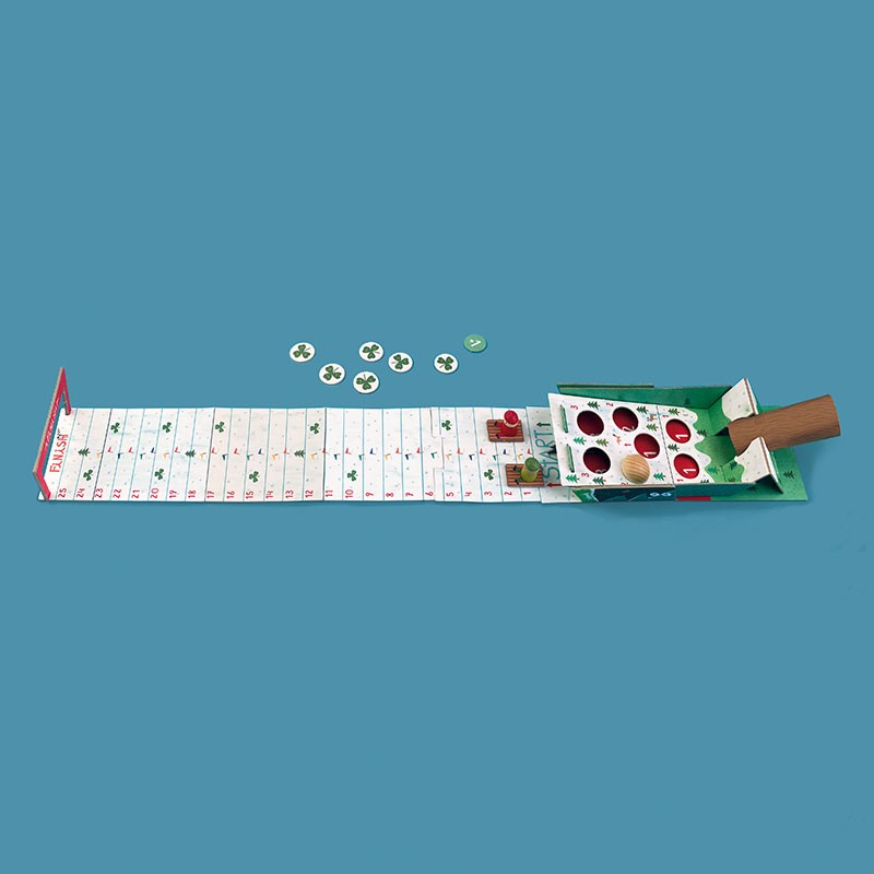 Snow race . Tiny game – Juego de carreras infantil con dado y tablero - Librería Educania