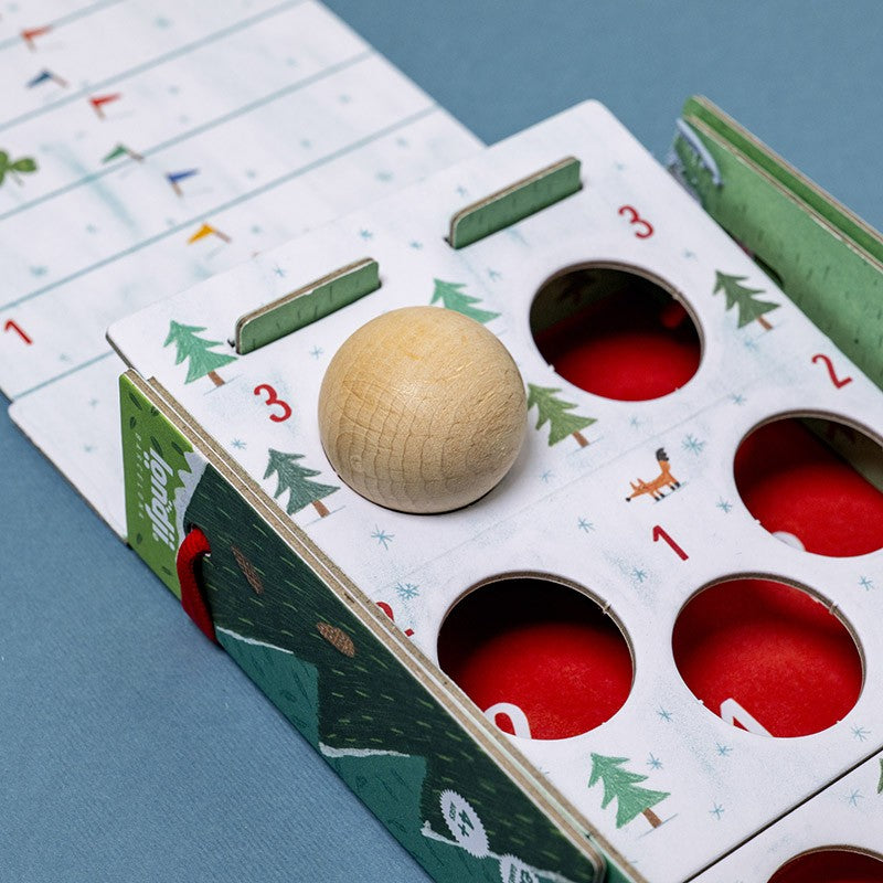 Snow race . Tiny game – Juego de carreras infantil con dado y tablero - Librería Educania