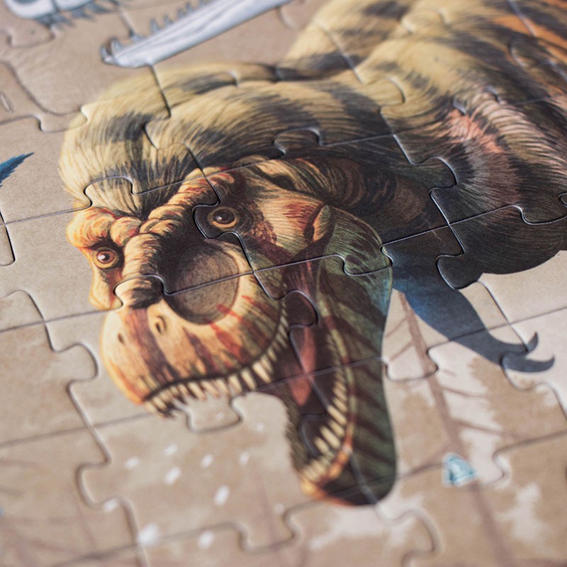 Puzzle Dinos Explorer – Puzzle educativo de dinosaurios - Librería Educania