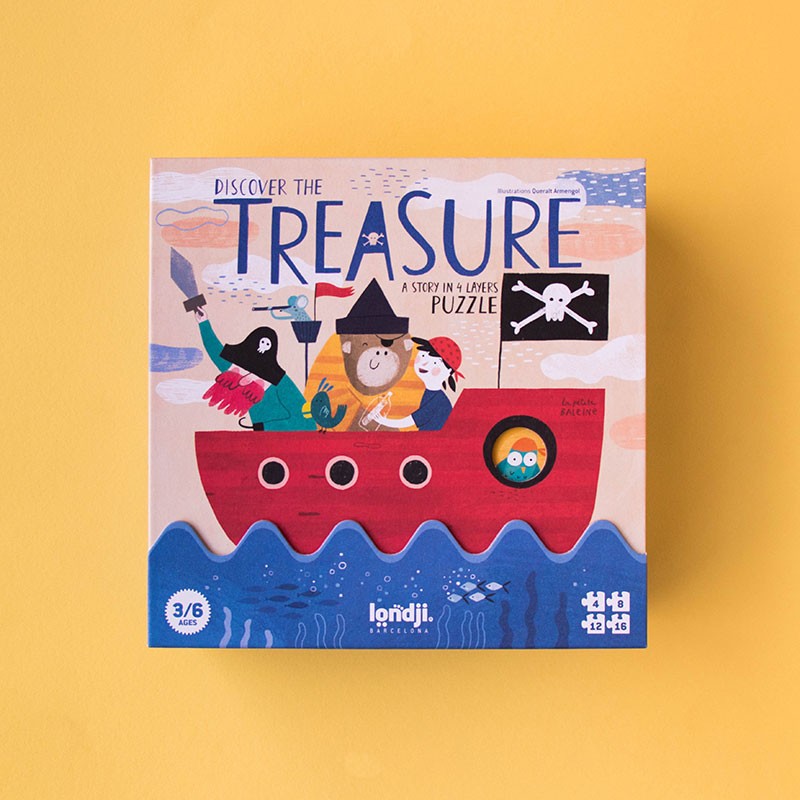 Puzzle Discover the treasure – Puzzle de observación y aventura - Librería Educania