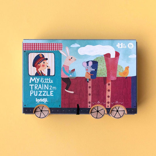 Puzzle My little train – Puzzle educativo con forma de tren