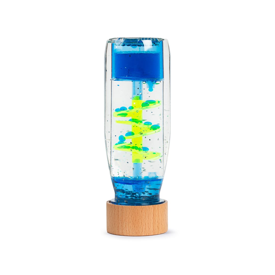 Botella sensorial Move Spiral Blue