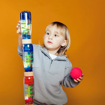 Botella sensorial Move Spiral Blue