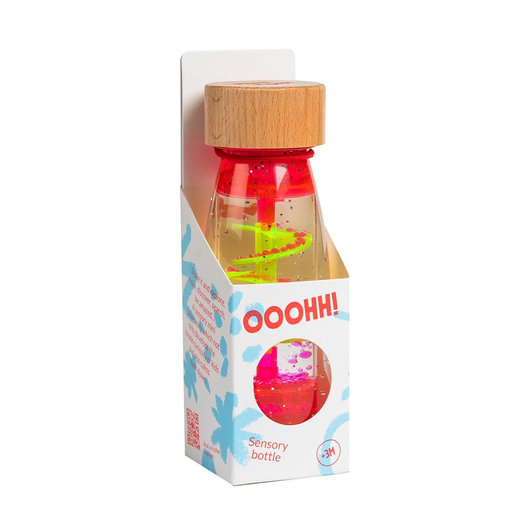 Botella sensorial Move Spiral Pink