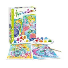 Aquarellum Sirenas – Kit de acuarelas creativo infantil - Librería Educania