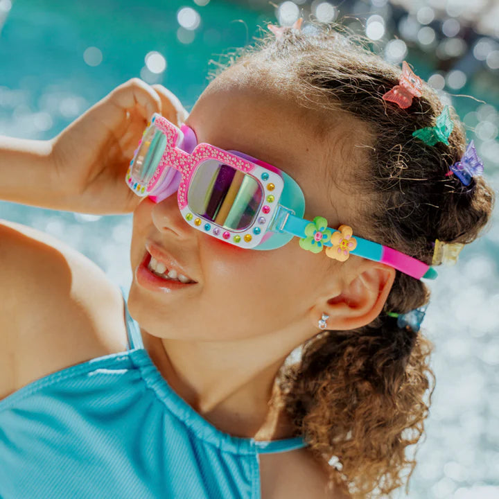 Gafas de natación Petal Pop Pink – Gafas infantiles para el agua - Librería Educania