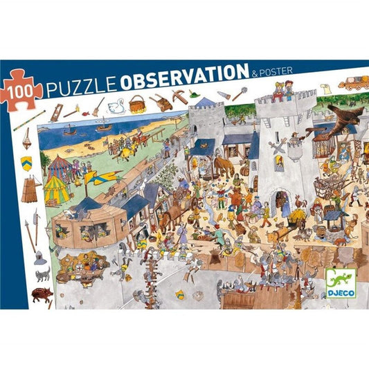 Puzzle observación . El Castillo – Puzzle infantil de observación - Librería Educania