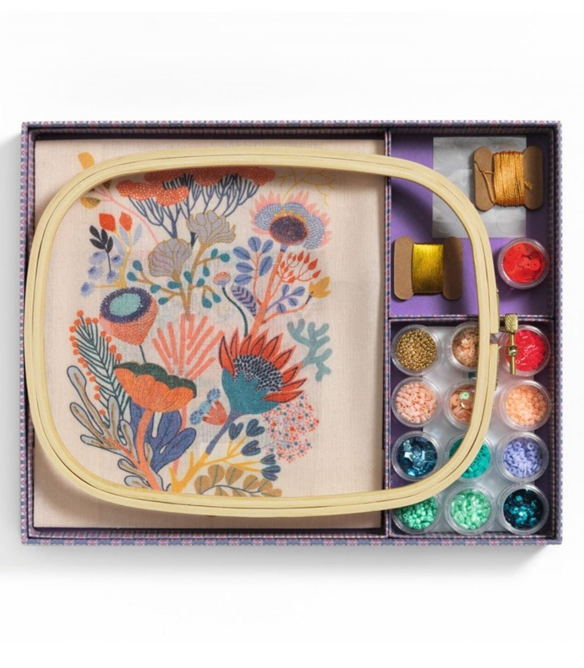 Atelier 58 Bordado con abalorios – Kit creativo de bordado - Librería Educania