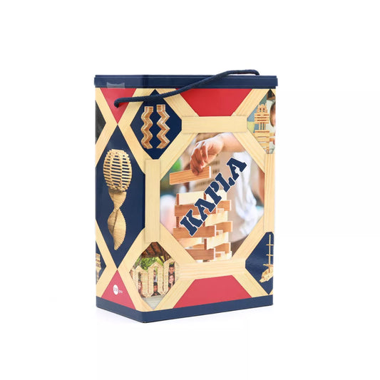 Kapla barril 200 piezas – Juego de construcción de madera - Librería Educania