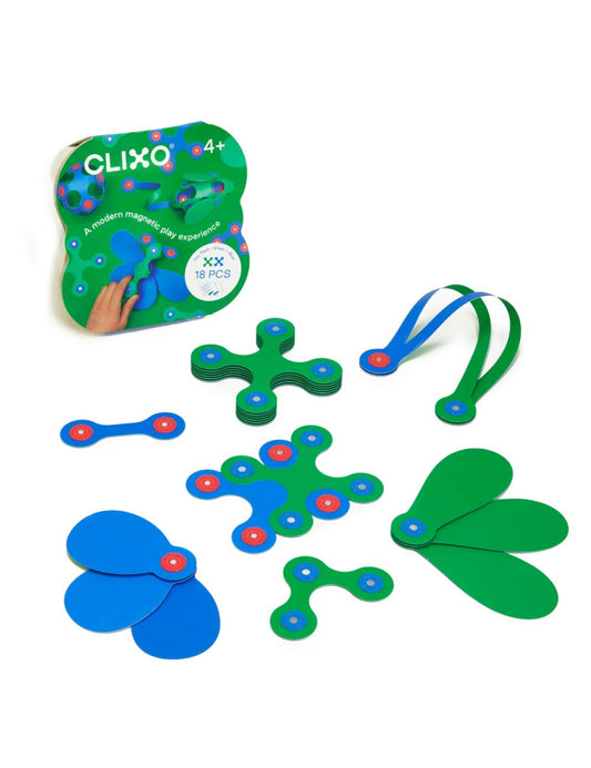 Clixo Itsy Pack verde/azul 18 piezas