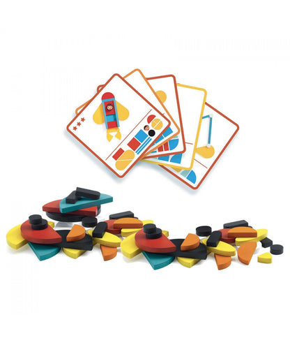 Ze Geo Vroom – Juego de construcción creativa con bloques de madera - Librería Educania