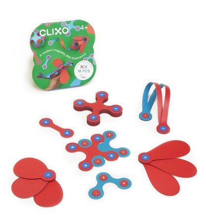 Clixo Itsy Pack flamingo/turquesa 18 piezas