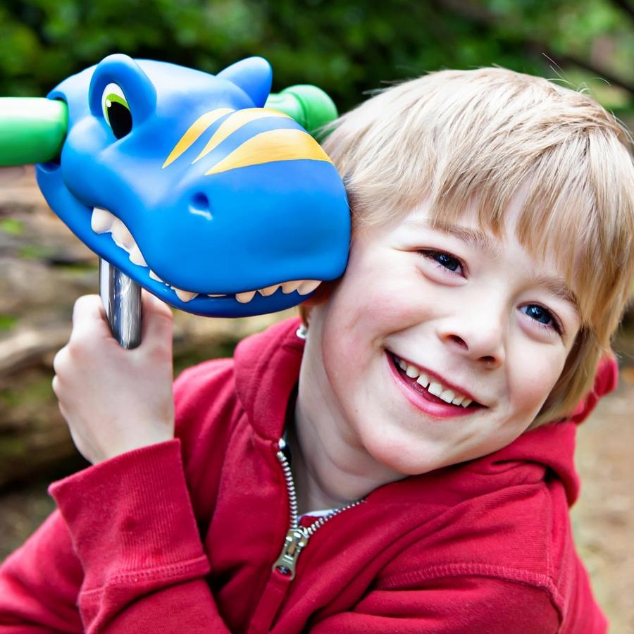 Cabeza Dino Azul – Accesorio para patinete - Librería Educania