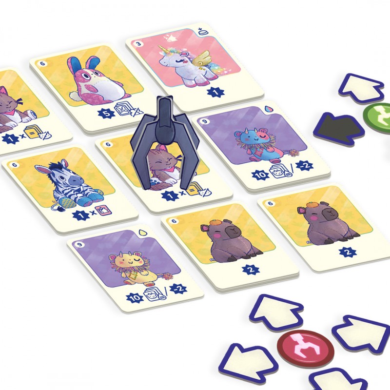 Grúa de peluches – Juego de cartas de estrategia - Librería Educania