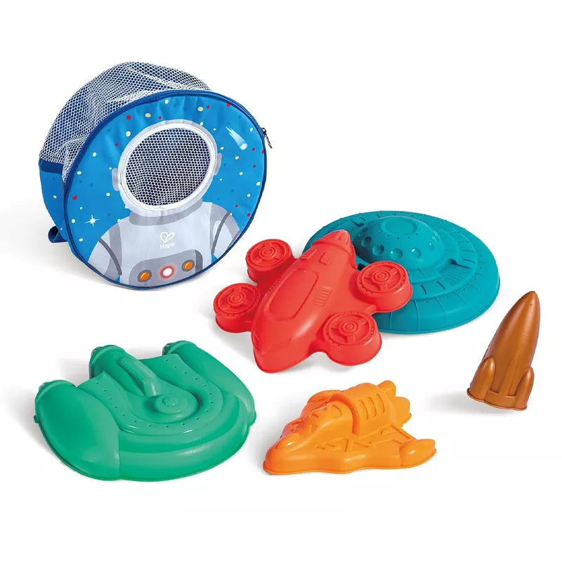 Juego de arena Naves espaciales – Set de playa con moldes - Librería Educania