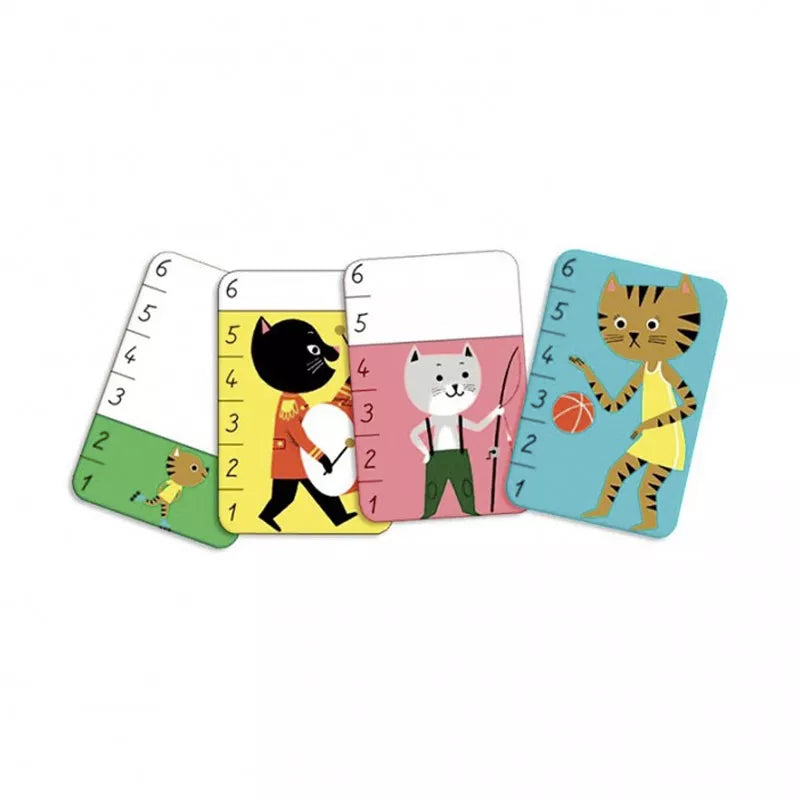Bata-miaou – Juego de cartas de números con gatos - Librería Educania