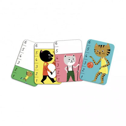 Bata-miaou – Juego de cartas de números con gatos - Librería Educania