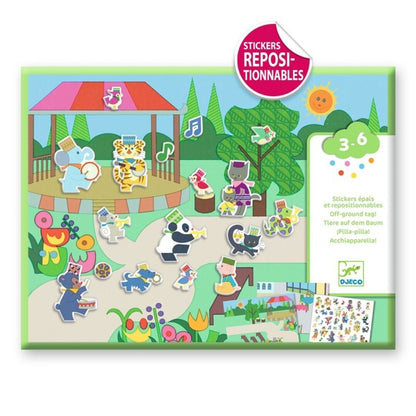 Pegatinas reposicionables . Charanga – Pegatinas reutilizables - Librería Educania