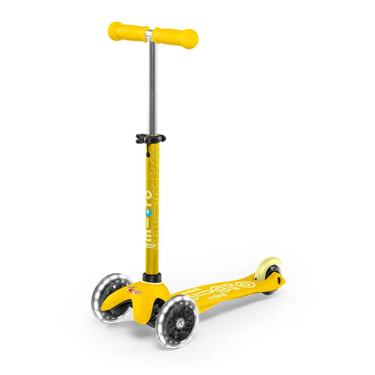 Patinete Mini Deluxe led Amarillo - Librería Educania