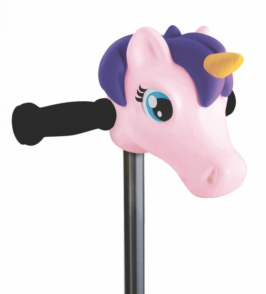 Cabeza Unicornio Rosa y morado – Accesorio para patinete - Librería Educania